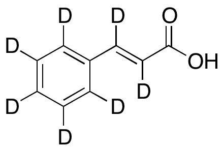 (2E)-3-(Phenyl-2,3,4,5,6-d5)-2-propenoic-2,3-d2 Acid - Chemical structure and product image