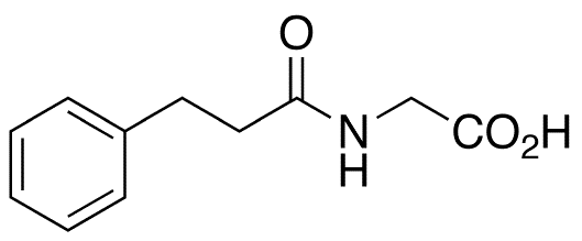 N-(3-Phenylpropionyl)glycine - Chemical structure and product image