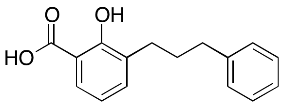 2-Hydroxy-3-(3-phenylpropyl)-benzoic Acid - Chemical structure and product image