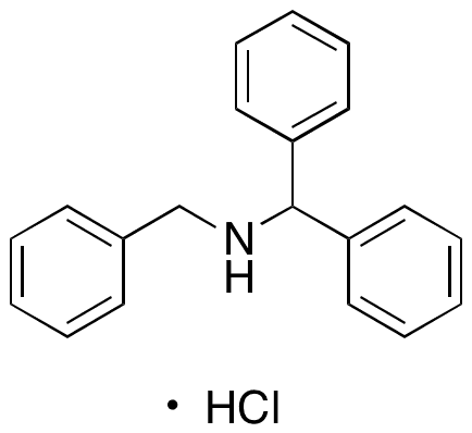 alpha-Phenyl-N-(phenylmethyl)benzenemethanamine Hydrochloride - Chemical structure and product image