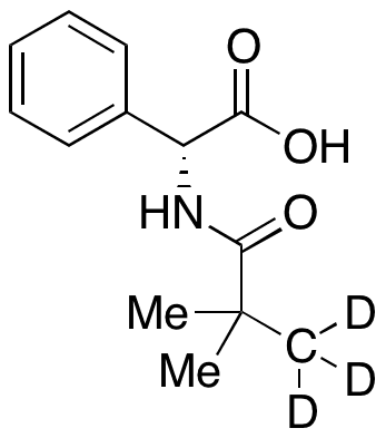 (R)-2-Phenyl-2-(pivalamido-d3)acetic Acid - Chemical structure and product image