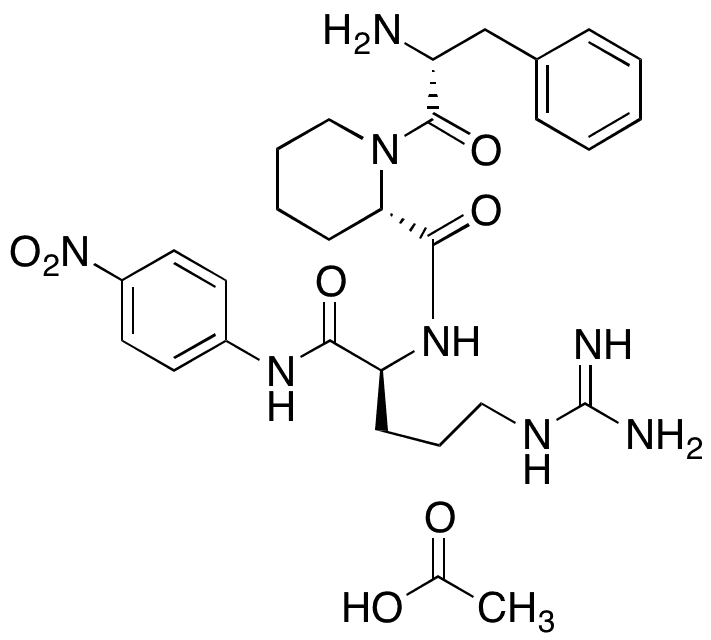 H-D-Phe-Homopro-Arg-pNA.2 Acetate - Chemical structure and product image