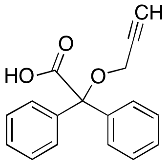 alpha-Phenyl-alpha-(2-propyn-1-yloxy)benzeneacetic Acid - Chemical structure and product image