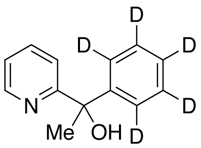 1-Phenyl-1-(2-pyridyl)ethanol-d5 - Chemical structure and product image