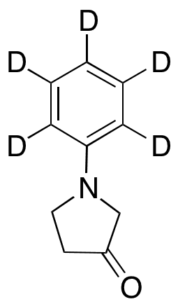 1-Phenyl-3-pyrrolidinone-d5 - Chemical structure and product image