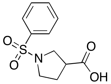 1-(Phenylsulfonyl)-3-pyrrolidinecarboxylic Acid - Chemical structure and product image