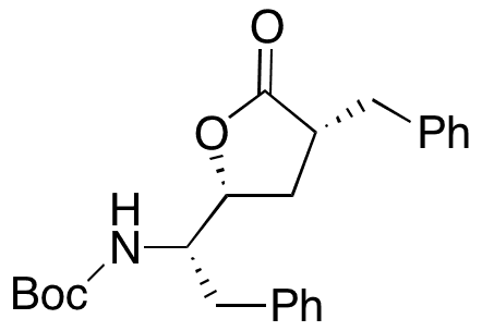 N-[(1S)-2-Phenyl-1-[(2R,4R)-tetrahydro-5-oxo-4-(phenylmethyl)-2-furanyl]ethyl] Carbamic Acid 1,1-Dimethylethyl Ester - Chemical structure and product image
