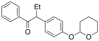 1-Phenyl-2-[4-[(tetrahydro-2H-pyran-2-yl)oxy]phenyl]-1-butanone - Chemical structure and product image