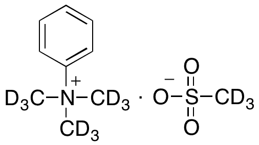 Phenyltrimethyl-d9-ammonium Methane-d3-sulfonate - Chemical structure and product image