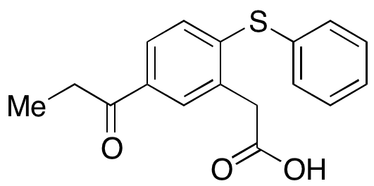 2-Phenylthio-5-propionylphenylacetic Acid - Chemical structure and product image