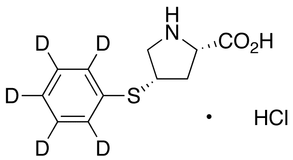 (4S)-4-(Phenylthio)-L-proline-d5 Hydrochloride - Chemical structure and product image