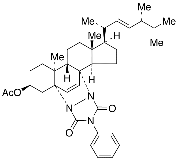 (3beta,5alpha)5,8-[N,N-(4-Phenylurazole)]-3-O-acetyl-cholest-6,22-diene-3-ol - Chemical structure and product image