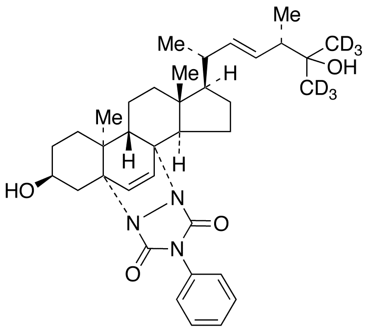 (3beta,5alpha)5,8-[N,N-(4-Phenylurazole)]-cholest-6,22-diene-3,25-diol-d6 - Chemical structure and product image