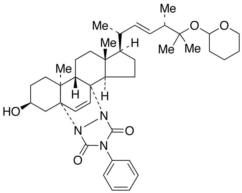 (3beta,5alpha)-5,8-[N,N-(4-Phenylurazole)]-cholest-6,22-diene-3,25-diol 25-Tetrahydropyranyl Ether - Chemical structure and product image