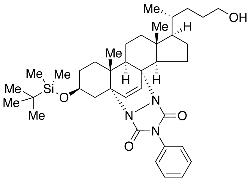 5alpha,8alpha-[N,N-(4-Phenylurazole)]-3-O-tert-butyldimethylsilyl-chol-6-en-3beta,24-diol - Chemical structure and product image