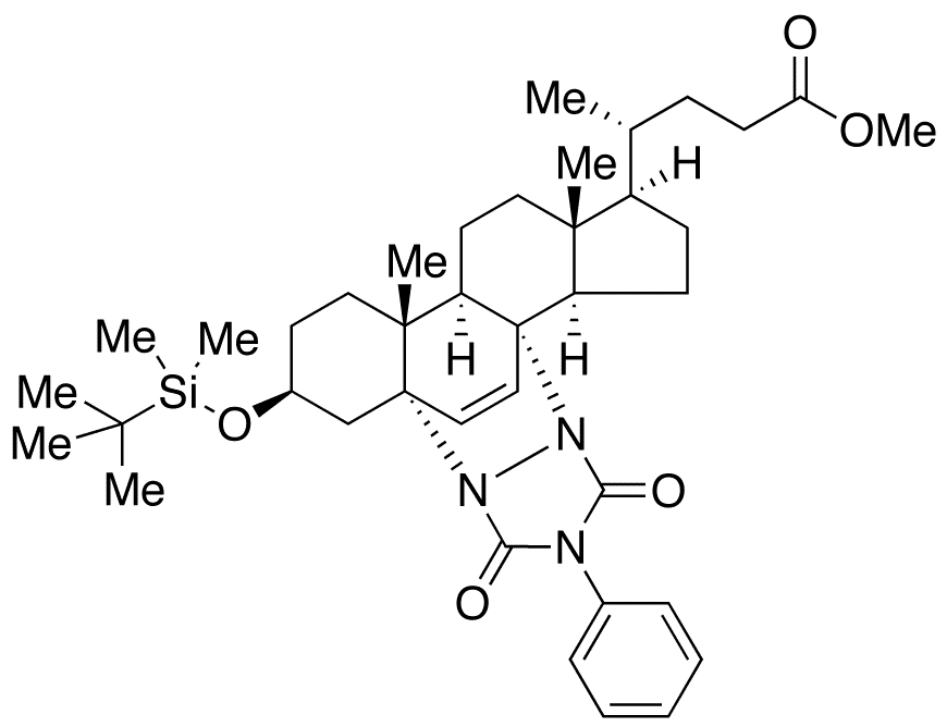 5alpha,8alpha-[N,N-(4-Phenylurazole)]-3beta-O-tert-butyldimethylsilyloxy-chol-6-en-24-oic Acid Methyl Ester - Chemical structure and product image
