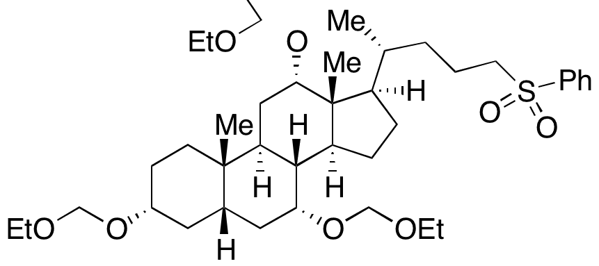 24-Phenylsulfonyl-5beta-Cholane-3alpha,7alpha,12alpha-triol 3,7,12-Triethoxymethyl Ether - Chemical structure and product image