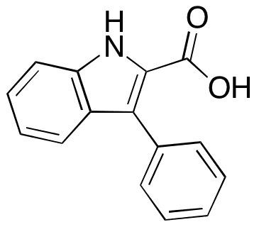 3-Phenyl-1H-indole-2-carboxylic Acid - Chemical structure and product image
