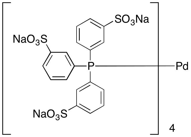 [[3,3,3-(Phosphinidyne-ÎºP)tris[benzenesulfonato]](3-)]-Palladate(3-) Sodium - Chemical structure and product image