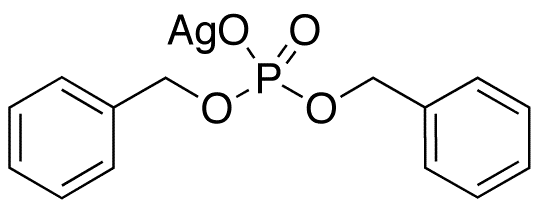 Phosphoric Acid Dibenzyl Ester Silver Salt - Chemical structure and product image