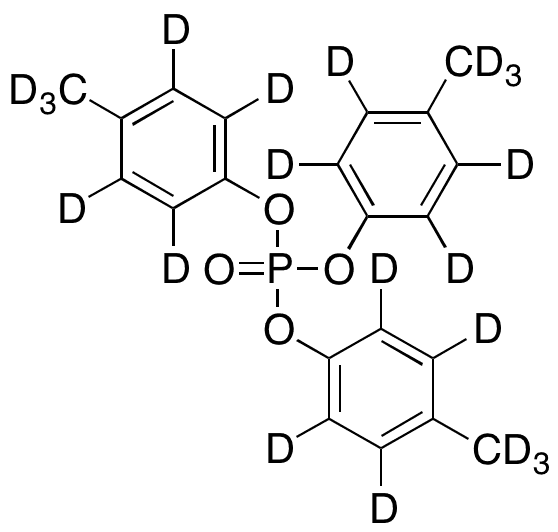 Phosphoric Acid Tris(4-â€‹methylphenyl)-d21 Ester - Chemical structure and product image