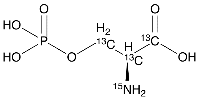 L-O-Phosphoserine-13C315N - Chemical structure and product image