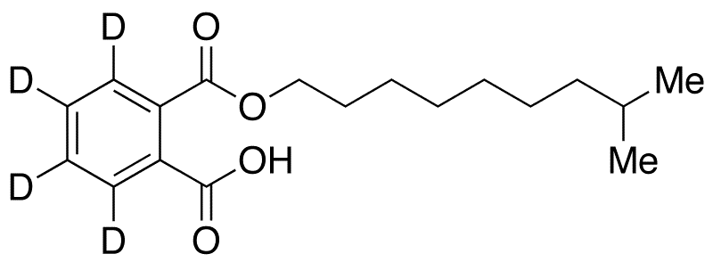 Phthalic Acid 8-Methylnonyl Ester-d4 - Chemical structure and product image