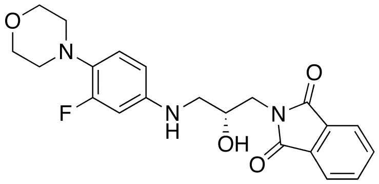N-(3-Phthalimido-2-(R)-hydroxypropyl)-3-fluoro-4-(morpholinyl)aniline - Chemical structure and product image