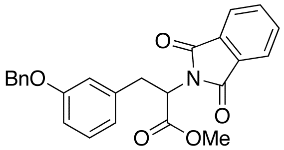 2-Phthalimidyl-3-(3-benzoxyphenyl)propionic Acid Methyl Ester - Chemical structure and product image