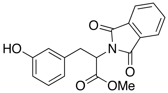 2-Phthalimidyl-3-(3â€™-hydroxyphenyl)propionic Acid Methyl Ester - Chemical structure and product image