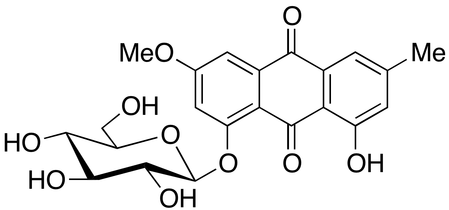 Physcion 8-beta-D-glucoside - Chemical structure and product image