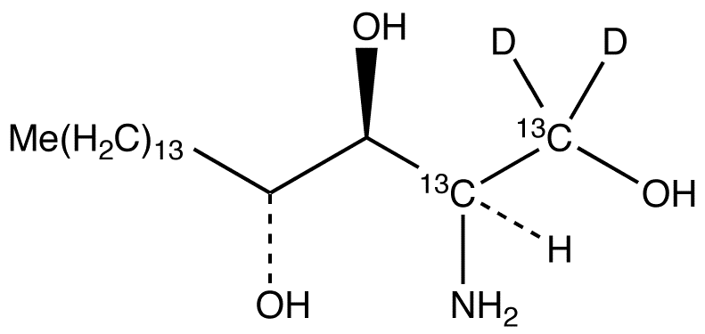 D-ribo-Phytosphingosine-13C2,d2 - Chemical structure and product image