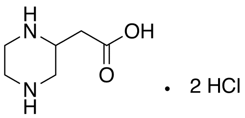 2-Piperazineacetic Acid Dihydrochloride - Chemical structure and product image