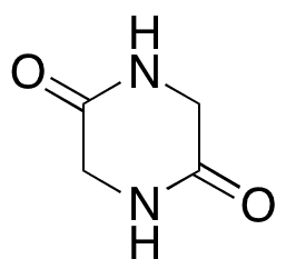 Glycine Anhydride (2,5-Piperazinedione) - Chemical structure and product image