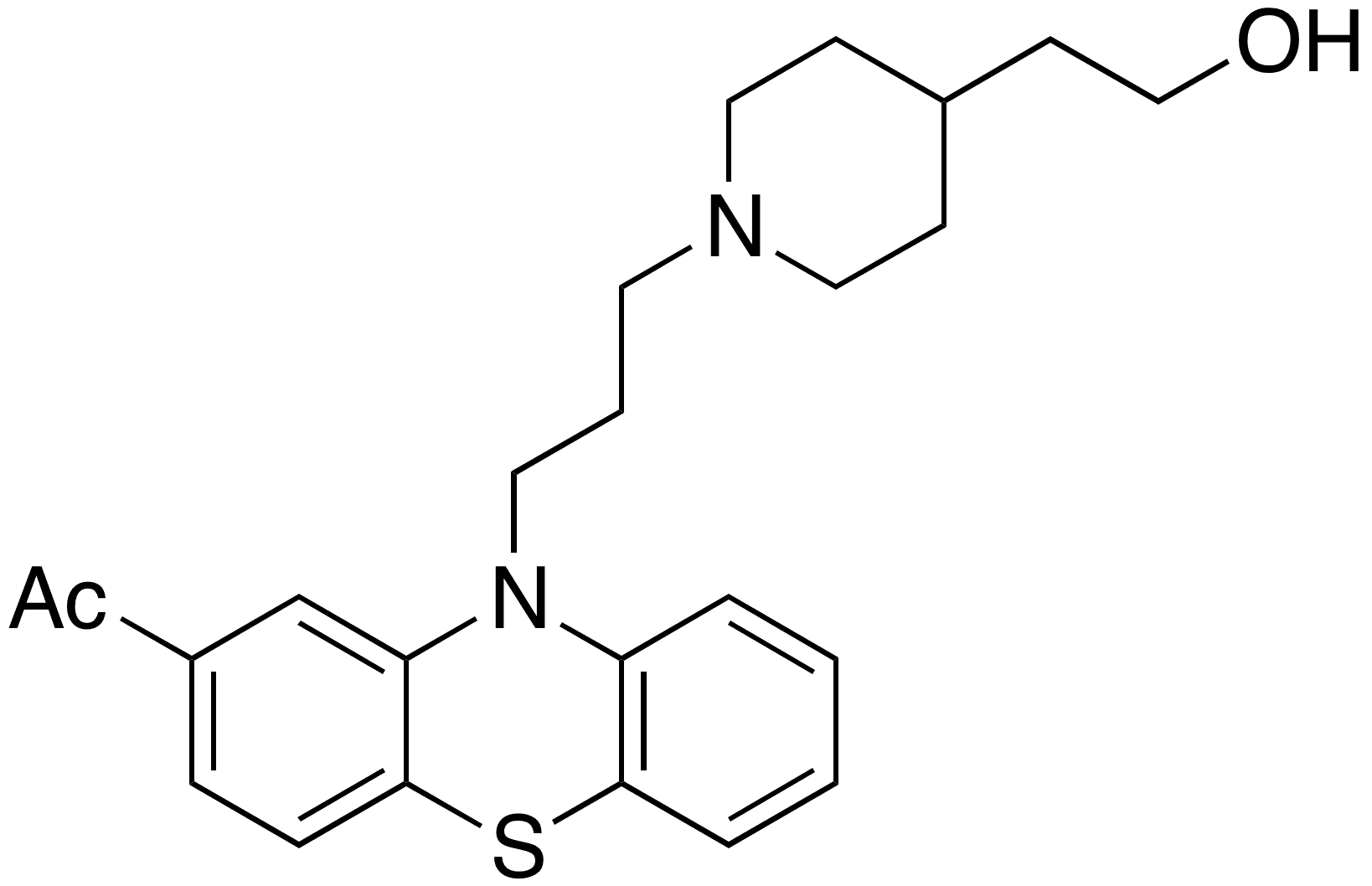 Piperacetazine - Chemical structure and product image