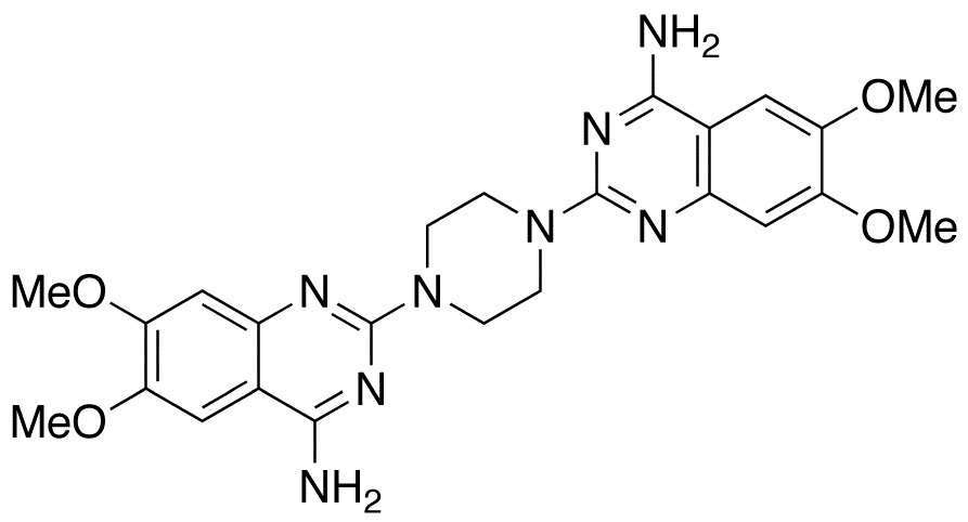2,2-(1,4-Piperazinediyl)bis[6,7-dimethoxy-4-quinazolinamine](Terazosin Impurity) - Chemical structure and product image