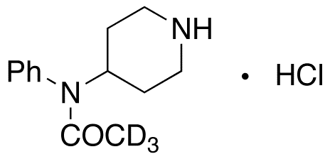 N-4-Piperidylacetanilide-d3 Hydrochloride - Chemical structure and product image