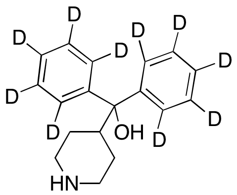 alpha-(4-Piperidyl)benzhydrol-d10 - Chemical structure and product image
