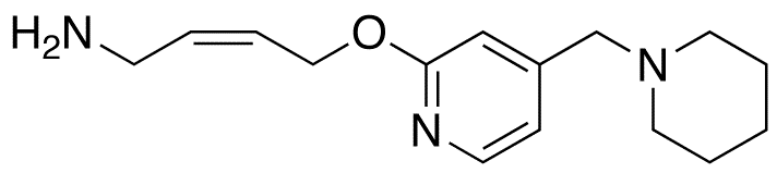 (2Z)-4-[[4-(1-Piperidinylmethyl)-2-pyridinyl]oxy]-2-buten-1-amine Hydrocholride - Chemical structure and product image