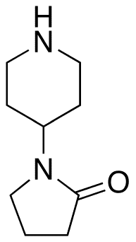 1-Piperidin-4-yl-pyrrolidin-2-one - Chemical structure and product image