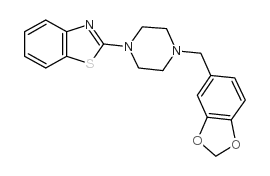 2-[1-(4-Piperonyl)piperazinyl]benzothiazole - Chemical structure and product image