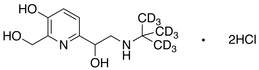 Pirbuterol-d9 Dihydrochloride - Chemical structure and product image