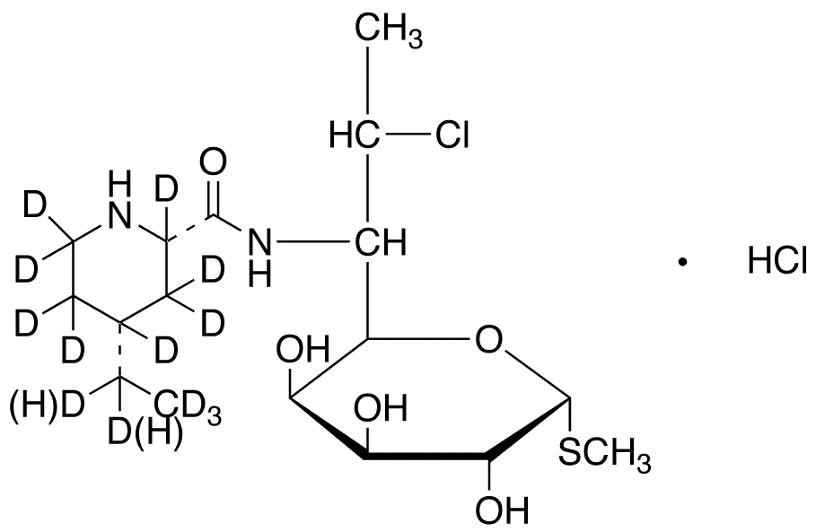 Pirlimycin-d10 (Major) Hydrochloride (Mixture of Diastereomers) - Chemical structure and product image