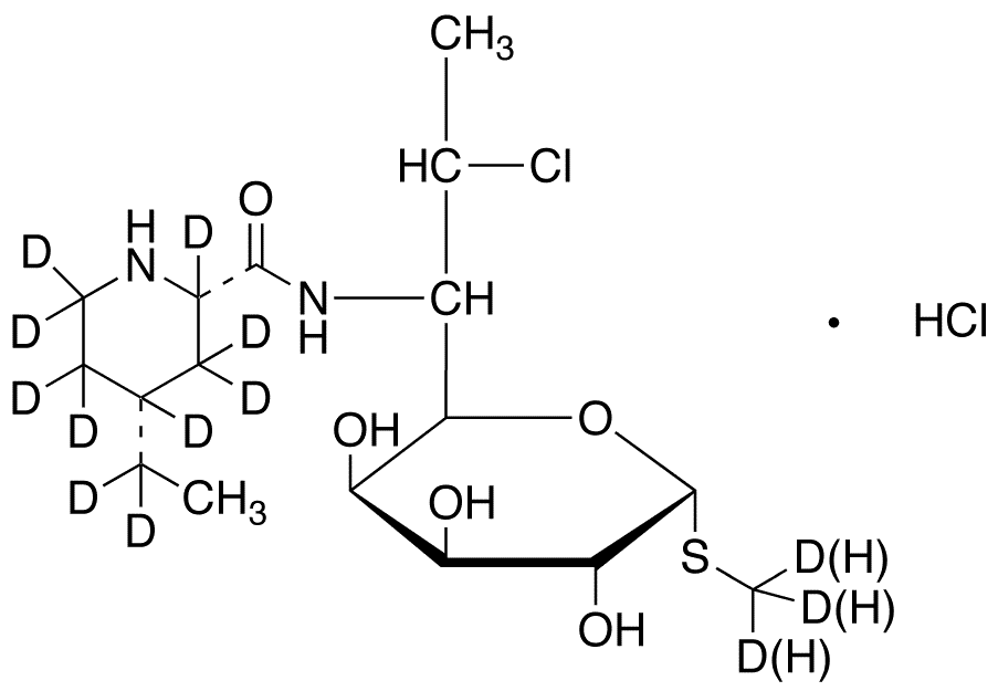 Pirlimycin-d12 (Major) Hydrochloride (Mixture of Diastereomers) - Chemical structure and product image