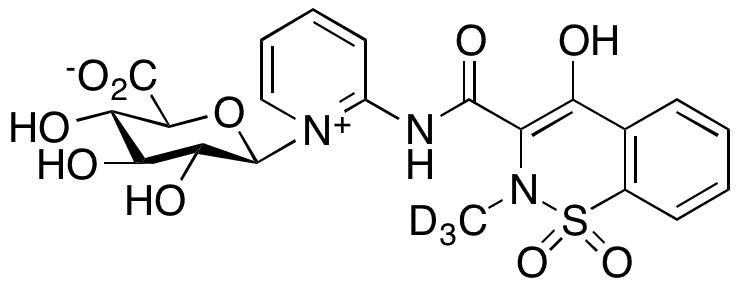 Piroxicam-D3 N-beta-D-Glucuronide (90%) - Chemical structure and product image