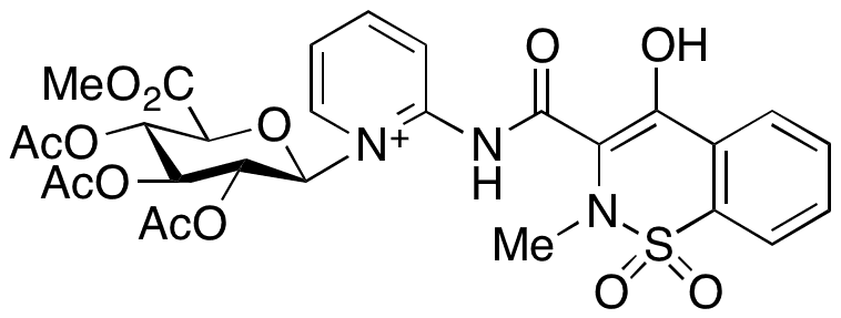 Piroxicam N-beta-D-Glucuronide 6-Methyl Ester 2,3,4-Triacetate - Chemical structure and product image