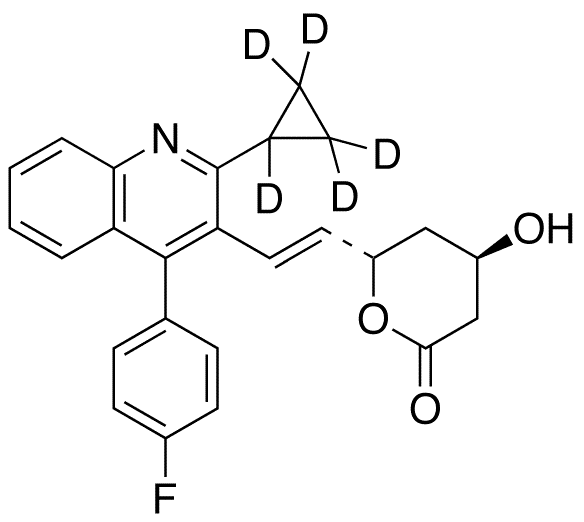 Pitavastatin-d5 Lactone - Chemical structure and product image