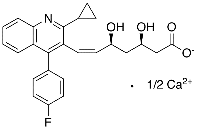 (Z)-Pitavastatin Calcium Salt - Chemical structure and product image