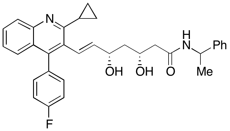 Pitavastatin 1-Phenylethylamide - Chemical structure and product image