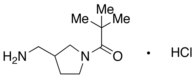 N-Pivaloyl-3-aminomethylpyrrolidine Hydrochloride - Chemical structure and product image